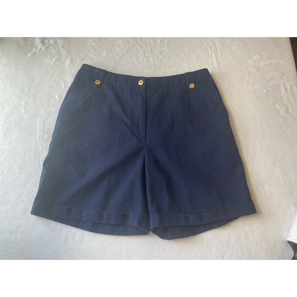 ralph lauren women's 12 Petite Navy Blue Shorts Preppy